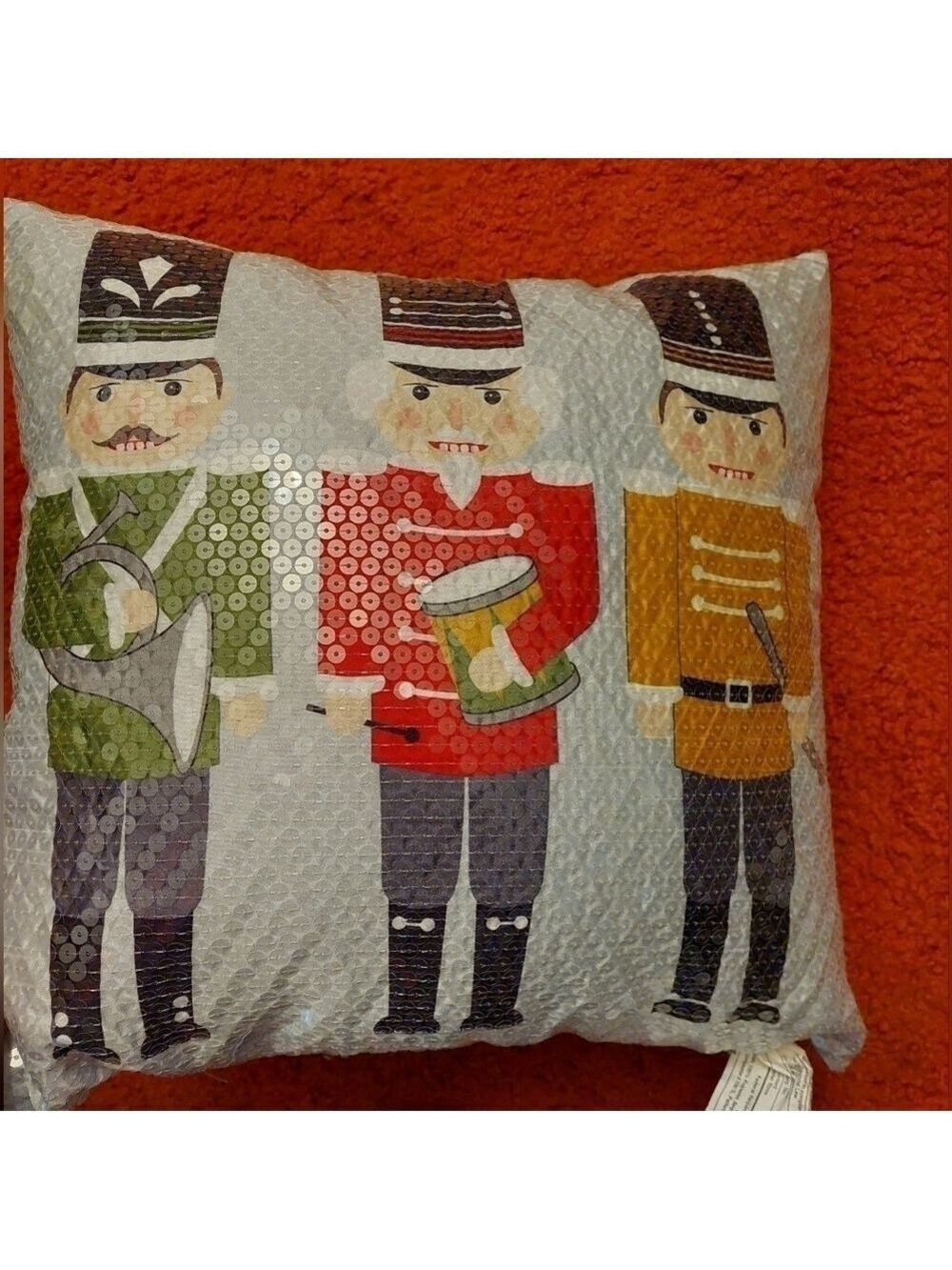 Nutcracker Sequin Pillow